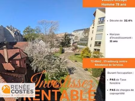 viager occupé - h78 ans - strasbourg (67000)