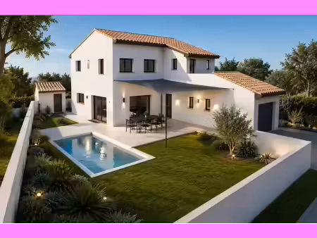 terrain avec maison neuve à vendre