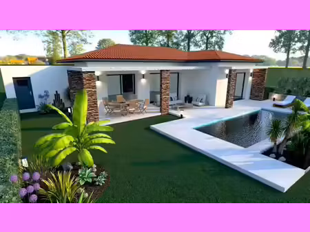 terrain avec maison neuve à vendre