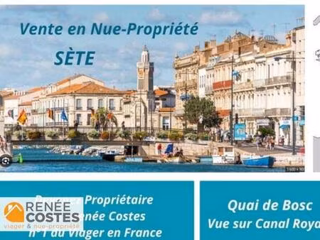 vente en nue propriété - f87 ans - sete (34200)