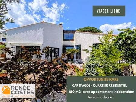 viager libre - h63 ans - agde (34300)