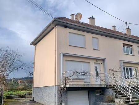 marlenheim - maison mitoyenne de 80 65 m² avec jardin et garage - marlenheim