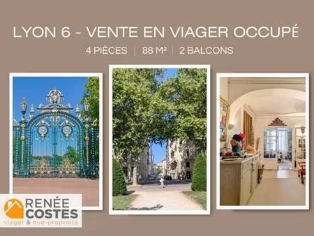 viager occupé - f74 ans - lyon (69006)