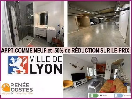 vente en nue propriété - h64 ans - villeurbanne (69100)