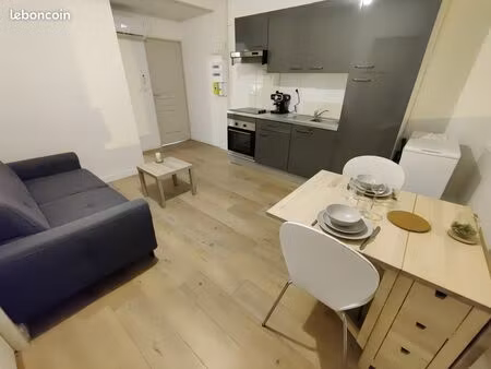 centre-ville - appartement 2 pièces meublé  climatisé et rénové