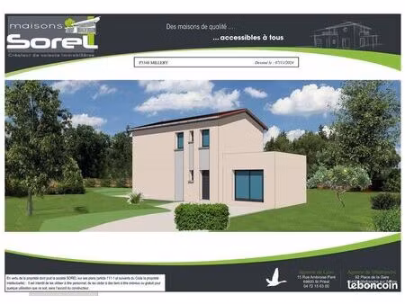 maison 113.73 m² avec terrain à millery (69)