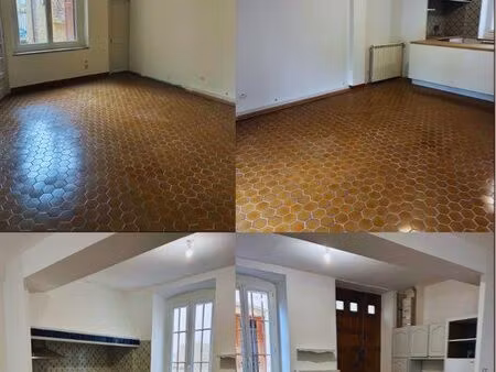 à louer maison de village t4 avec cour villemoustaussou