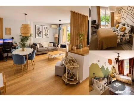 menton – appartement 3/4 pièces traversant avec jardin  terrasse  cave et garage