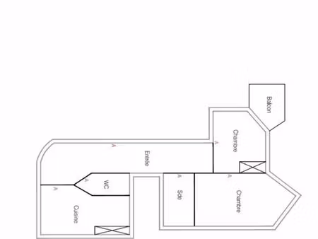 appartement 2 pièces 75014 avec balcon