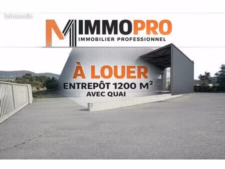 entrepôt 1200 m² grasse