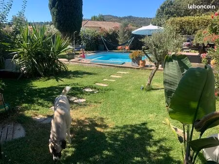 villa jardin piscine vue mer