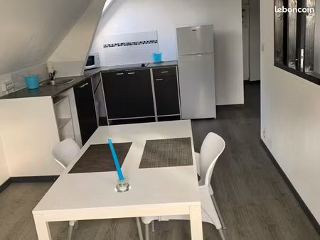 appartement 3 pièces meublé près centre chu henri martin avec 1 chambre 1 bureau et 1 terr