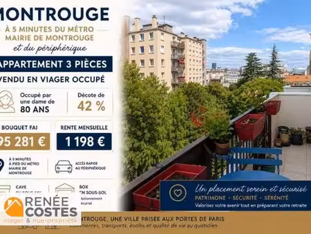 viager occupé - f79 ans - montrouge (92120)