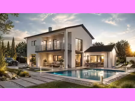 terrain avec maison neuve à vendre