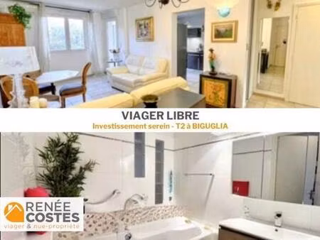 viager libre - f80-h73 ans - biguglia (20620)