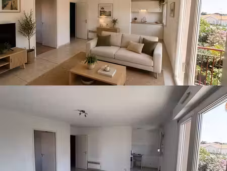 t2 avec parking et balcon à rafraichir