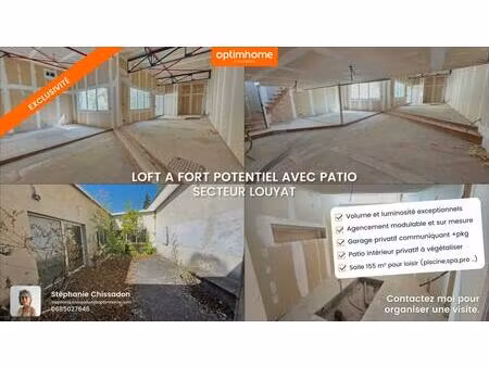 loft d'exception en cours d amenagement - volumes uniques et potentiel infini avec ses dep