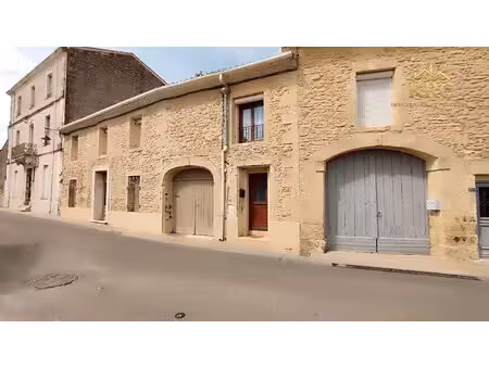 aubais  maison de ville en pierre de pays.