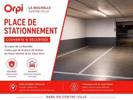 vente parking à la rochelle (17000)  60 000 €
