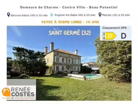 vente à terme libre sur 120 mois - st germe (32400)