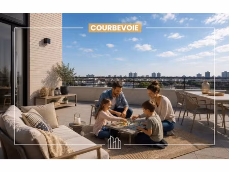 vente appartement neuf 2 pièces 48m2 courbevoie - 452000 € - surface privée