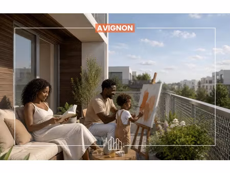 vente appartement neuf 4 pièces 80m2 avignon - 215396 € - surface privée