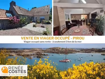 vente en nue propriété - f83-h85 ans - pirou (50770)