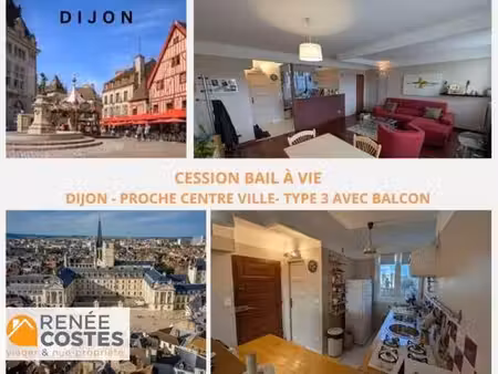 cession-bail à vie - h61 ans - dijon (21000)