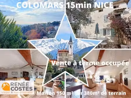 vente à terme occupée sur 60 mois - colomars (06670)