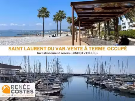 vente à terme occupée sur 120 mois - st laurent du var (06700)