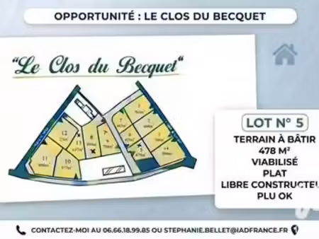 vente terrain à fauville-en-caux (76640) : à vendre / 478m² fauville-en-caux