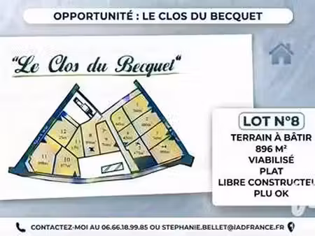 vente terrain à fauville-en-caux (76640) : à vendre / 896m² fauville-en-caux
