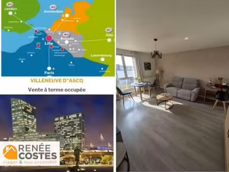 vente à terme occupée sur 120 mois - villeneuve d ascq (59650)