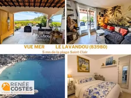 vente en nue propriété - f76 ans - le lavandou (83980)