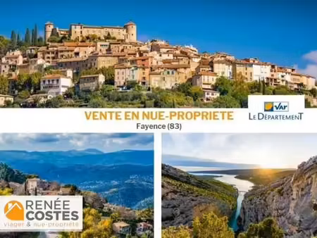 vente en nue propriété - f67-h67 ans - fayence (83440)