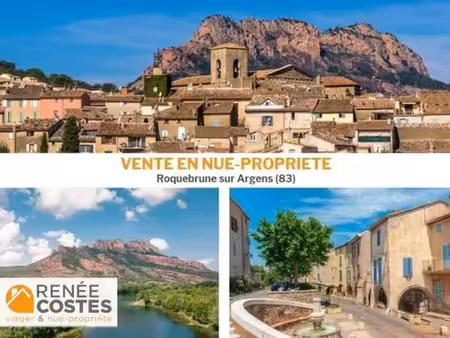 vente en nue propriété - f80-h80 ans - roquebrune sur argens (83