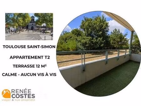 vente en nue propriété - h66 ans - toulouse (31100)