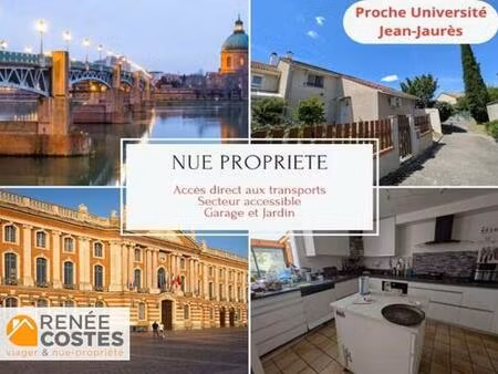 vente en nue propriété - h69 ans - toulouse (31100)