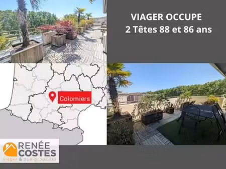 viager occupé - f86-h88 ans - blagnac (31700)