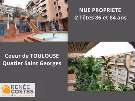 vente en nue propriété - f84-h86 ans - toulouse (31000)