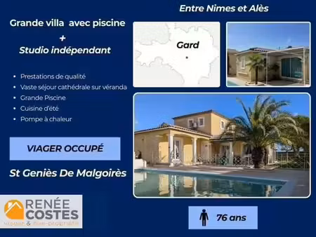 vente à terme occupée sur 60 mois - nimes (30000)