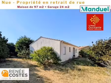 vente en nue propriété - f73-h73 ans - manduel (30129)