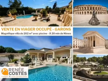 viager occupé - f84 ans - nimes (30000)