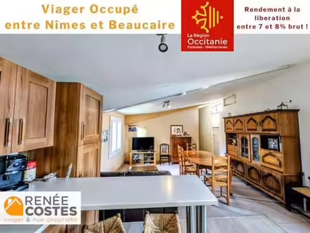viager occupé - h78 ans - redessan (30129)