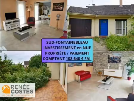 vente en nue propriété - h75 ans - fontainebleau (77300)