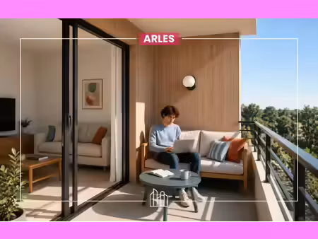 vente appartement neuf 2 pièces 39m2 arles - 143000 € - surface privée