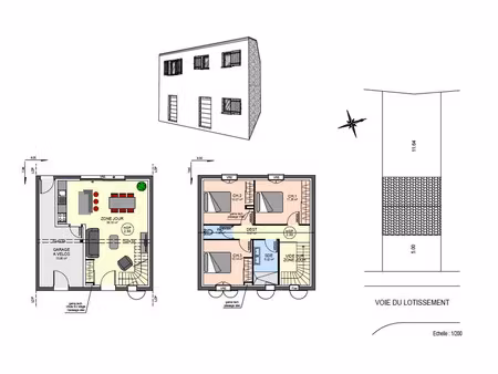 vente maison neuf 4 pièces 80m2 bouhet - 186450 € - surface privée