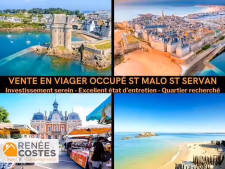 viager occupé - f76 ans - st malo (35400)