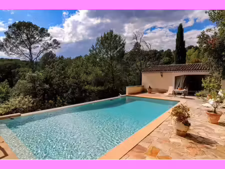 flayosc  charmante villa au calme avec belle vue sur les vignes + piscine sur 6000m2.
