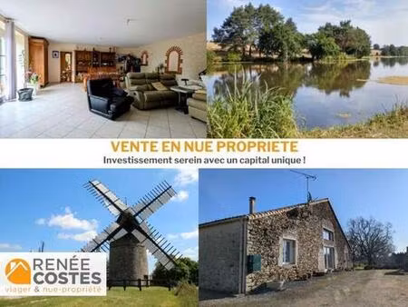 vente en nue propriété - h55 ans - les herbiers (85500)